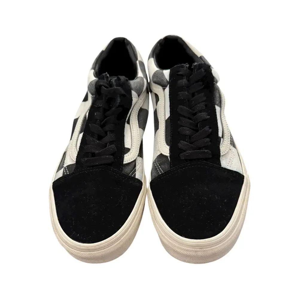 Vans Old Skool Oversize Checkerboard Black White Sneakers Men’s 10.5/W 12